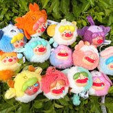SpringHouse "Ugly-Cute Family Plush:Wave 2- Zodiac Chaos" series art toy figures in a lifestyle display scene: 1